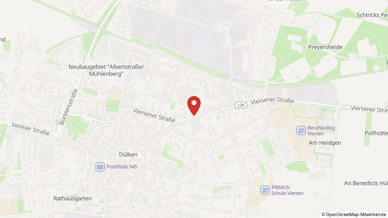 Map showing the locations of this offer