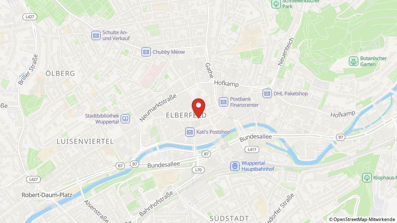Map showing the locations of this offer