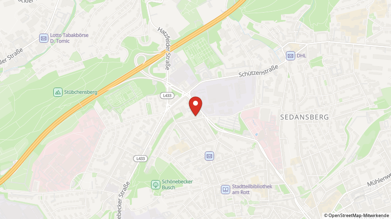 Map showing the locations of this offer