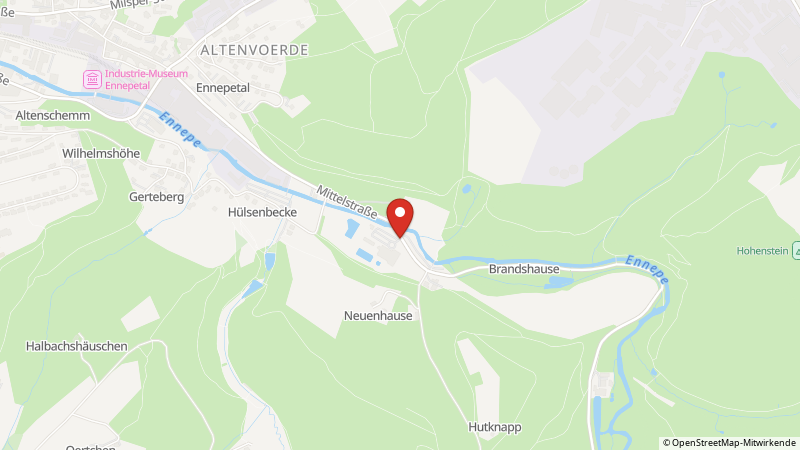 Karte mit den Standorten des Angebots