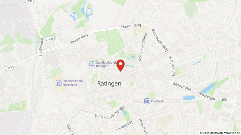 Karte mit den Standorten des Angebots