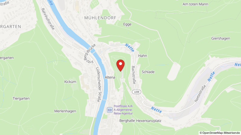 Map showing the locations of this offer