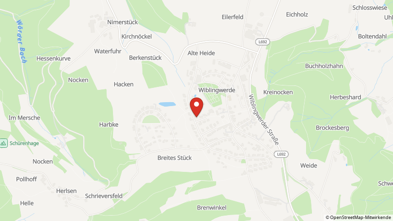 Map showing the locations of this offer