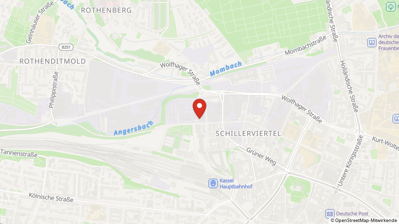 Map showing the locations of this offer