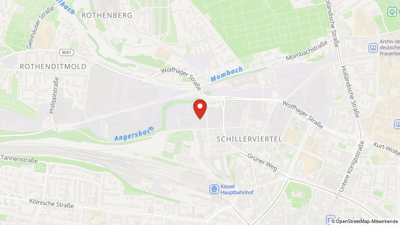 Map showing the locations of this offer
