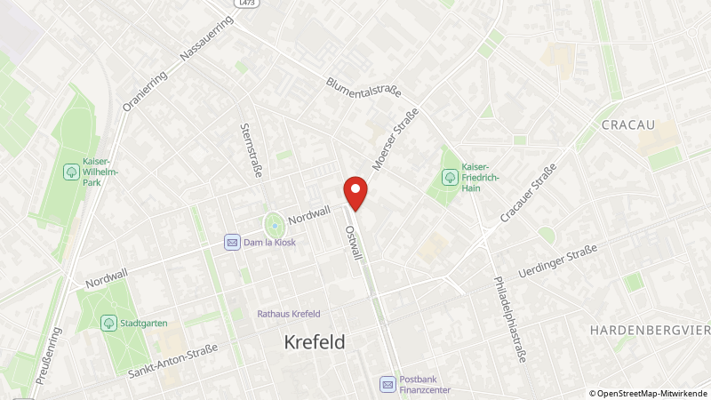 Map showing the locations of this offer