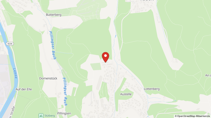 Map showing the locations of this offer