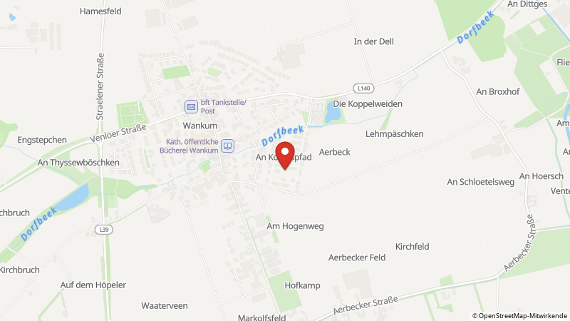 Map showing the locations of this offer