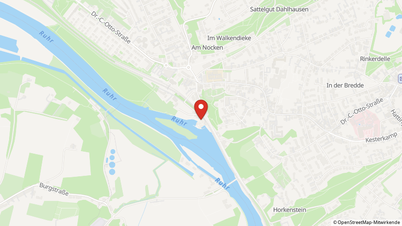 Karte mit den Standorten des Angebots