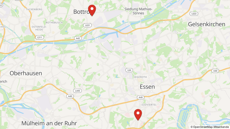 Map showing the locations of this offer