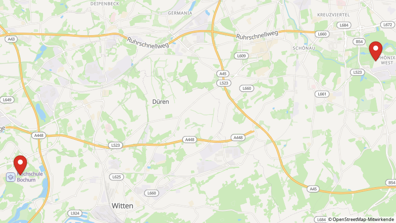 Map showing the locations of this offer