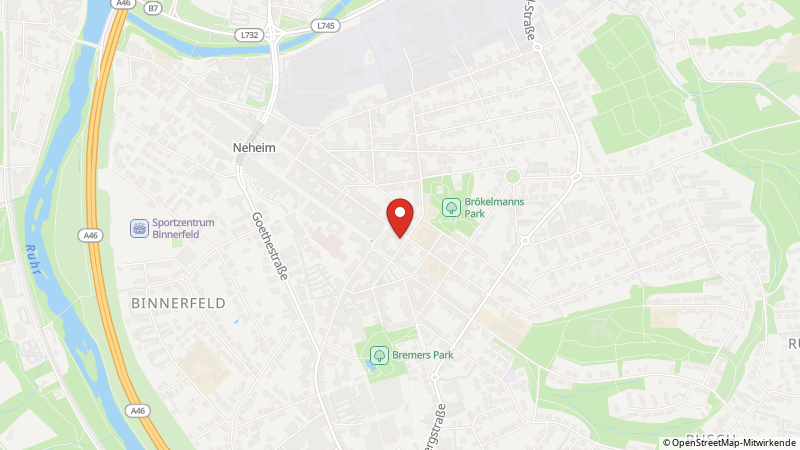 Map showing the locations of this offer