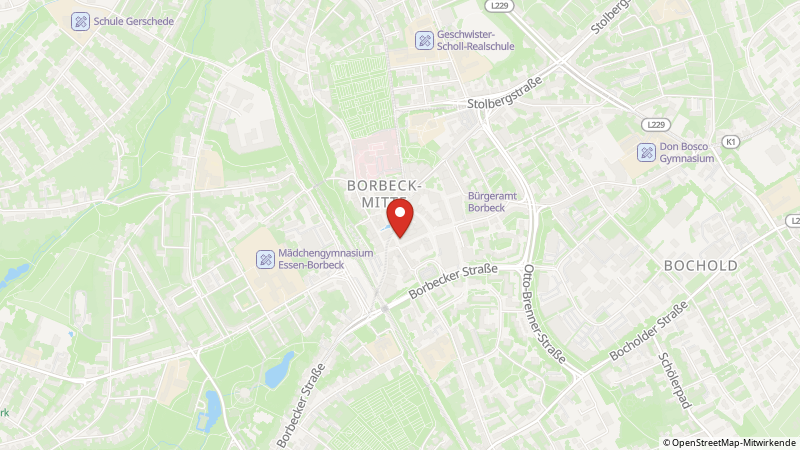 Karte mit den Standorten des Angebots
