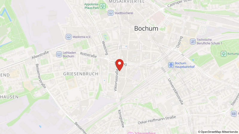 Map showing the locations of this offer