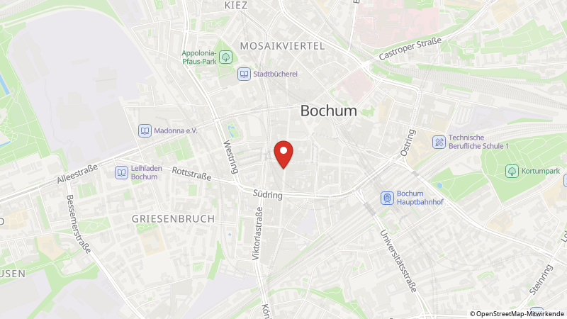 Map showing the locations of this offer