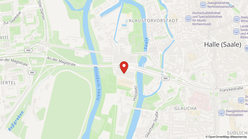 Map showing the locations of this offer