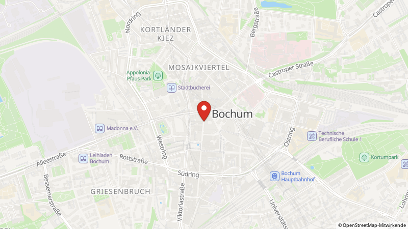 Map showing the locations of this offer