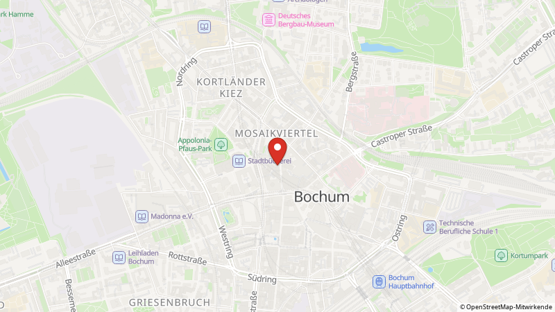 Map showing the locations of this offer