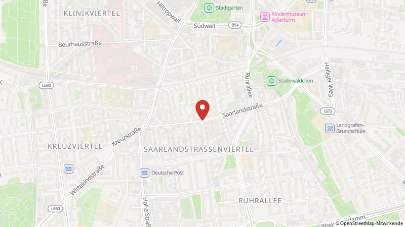 Map showing the locations of this offer