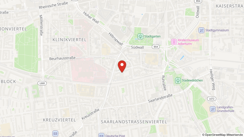 Map showing the locations of this offer