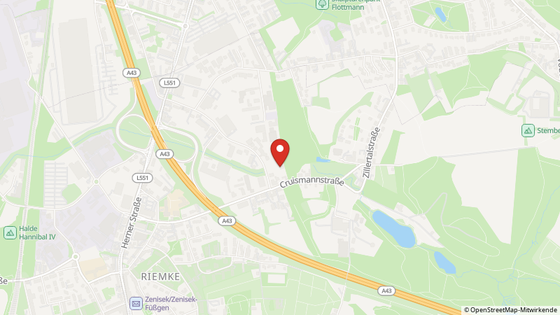 Map showing the locations of this offer