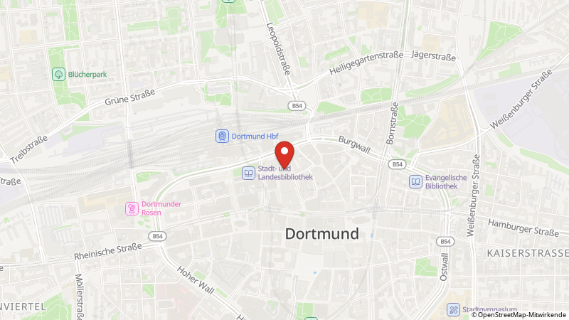 Karte mit den Standorten des Angebots