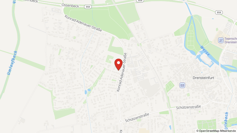 Map showing the locations of this offer
