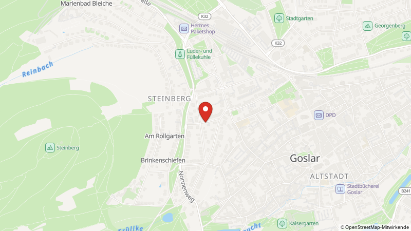 Map showing the locations of this offer