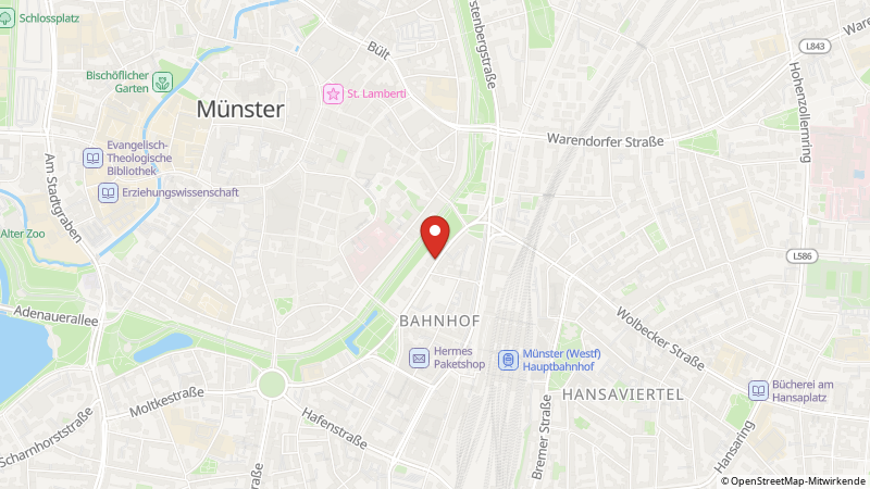 Map showing the locations of this offer