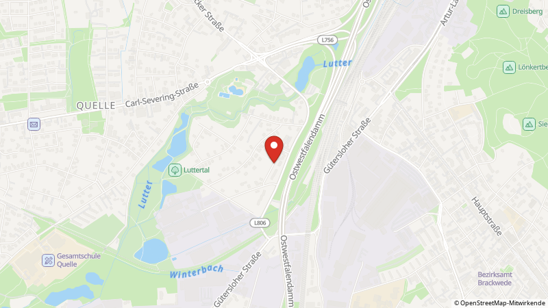 Map showing the locations of this offer