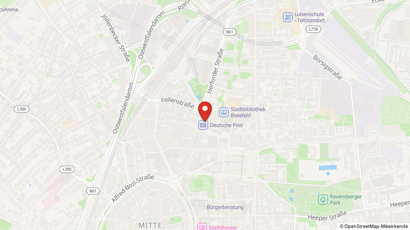 Map showing the locations of this offer