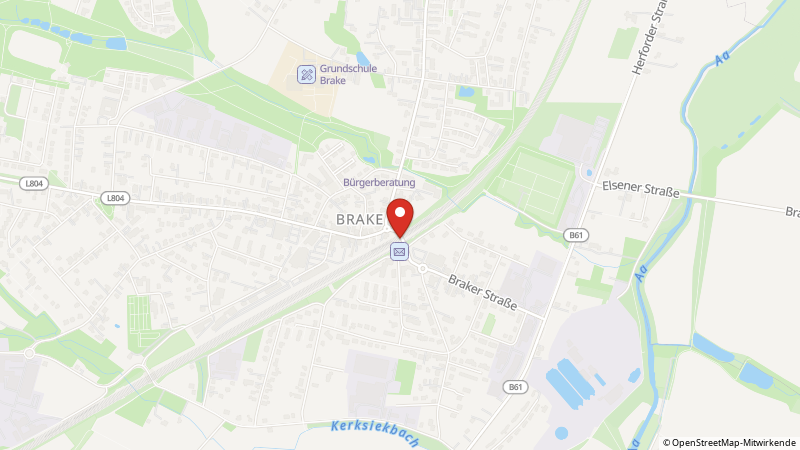 Map showing the locations of this offer