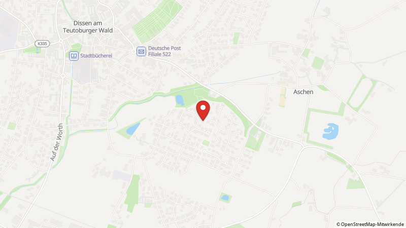 Map showing the locations of this offer