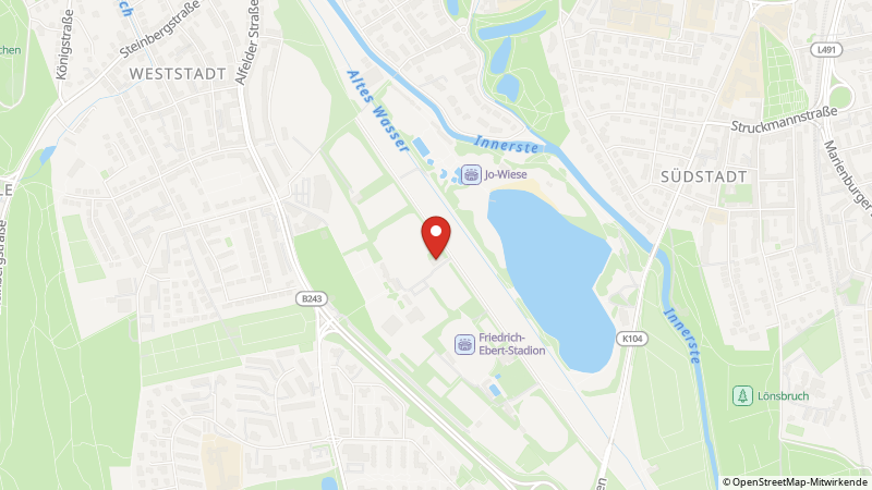 Map showing the locations of this offer