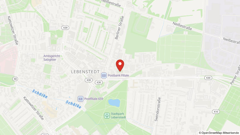 Map showing the locations of this offer