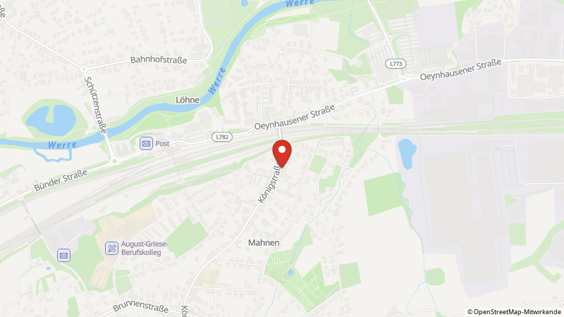 Map showing the locations of this offer