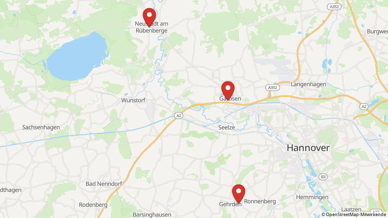 Map showing the locations of this offer