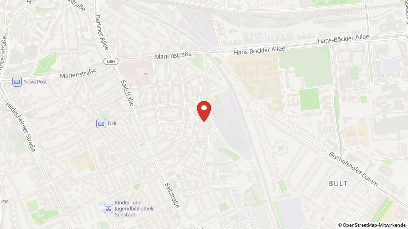 Map showing the locations of this offer