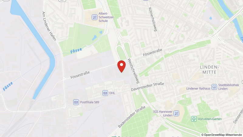 Map showing the locations of this offer