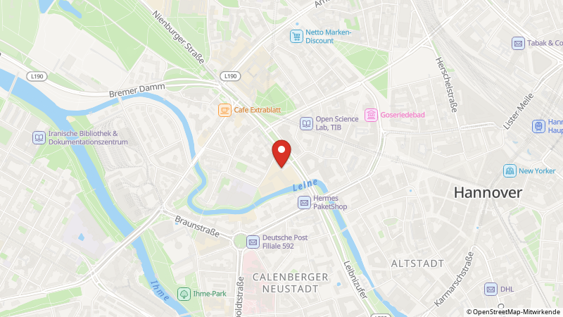 Map showing the locations of this offer