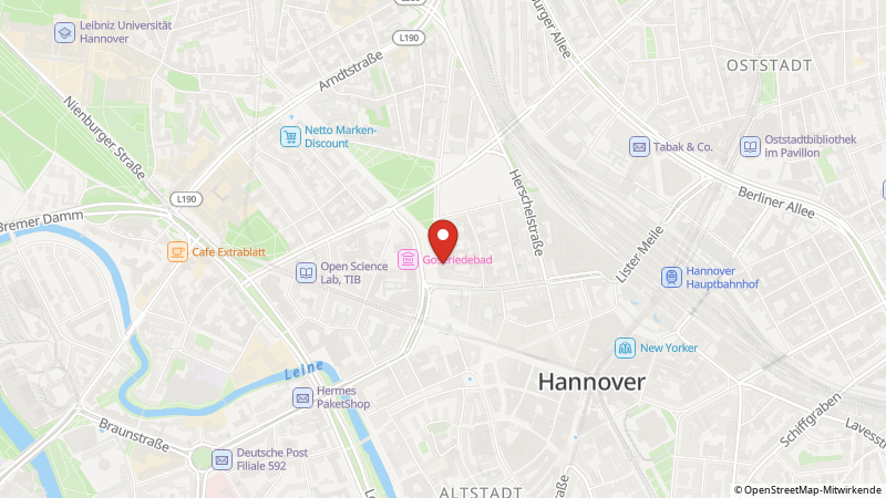 Map showing the locations of this offer