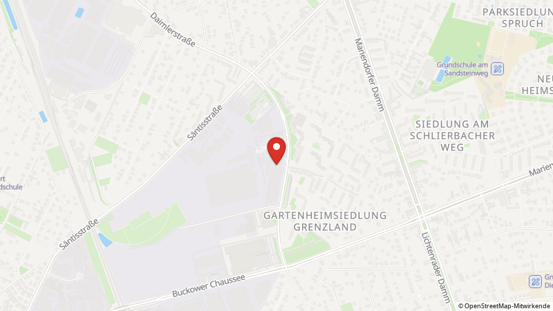 Karte mit den Standorten des Angebots