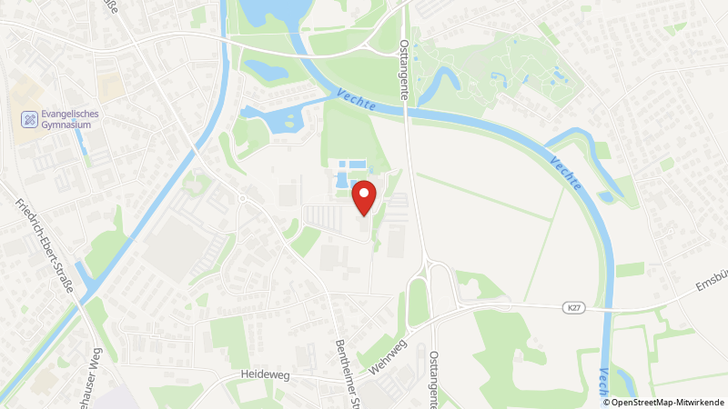 Map showing the locations of this offer