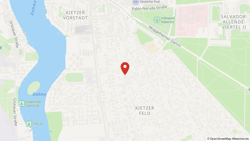 Karte mit den Standorten des Angebots