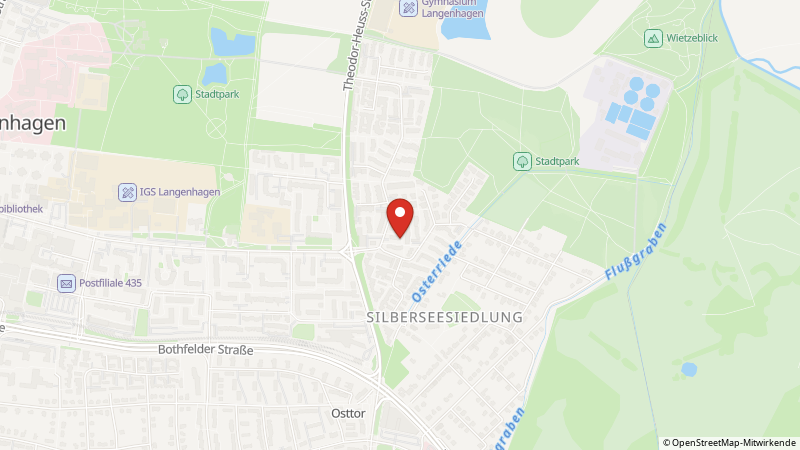 Karte mit den Standorten des Angebots