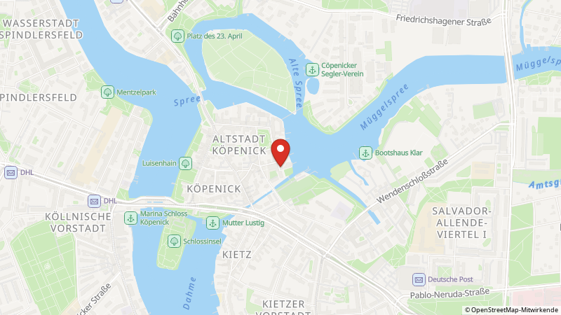 Map showing the locations of this offer