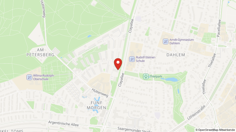 Map showing the locations of this offer