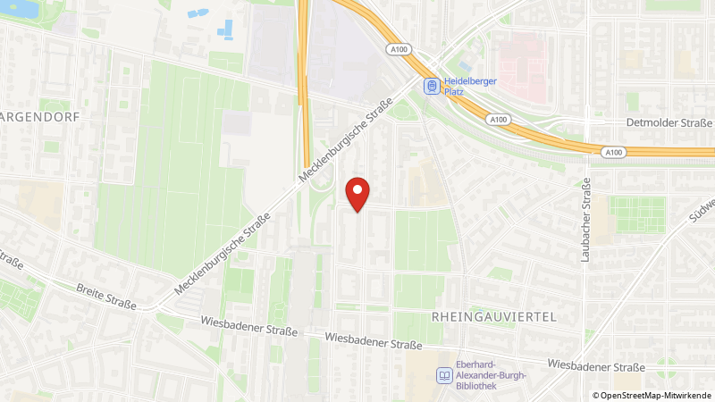 Karte mit den Standorten des Angebots