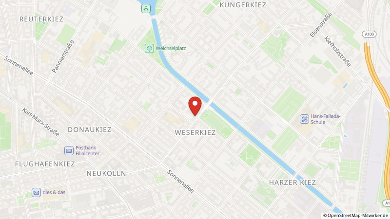 Map showing the locations of this offer