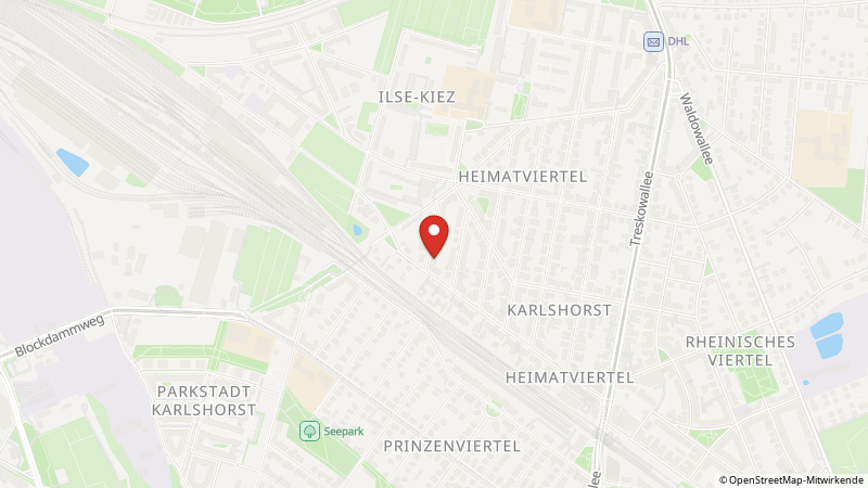 Karte mit den Standorten des Angebots